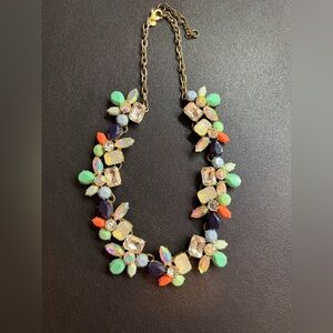 J. Crew Colorful Gemstone Statement Necklace